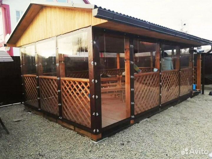 Гибкие окна для террасы