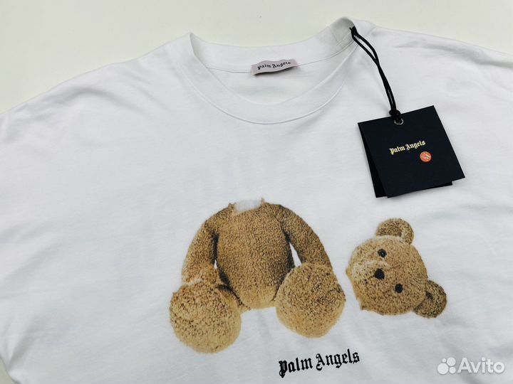 Лонгслив Palm Angels bear head Белый