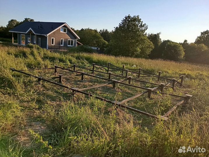 Установка винтовых свай