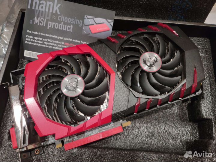 Видеокарта MSI RX580 8gb