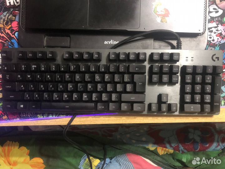 Игровая механическая клавиатура logitech g413 carb