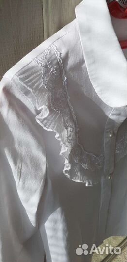 Нарядная школьная блузка рубашка