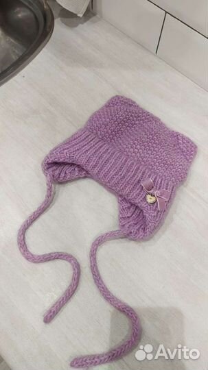 Шапка зимняя для девочки 4лет