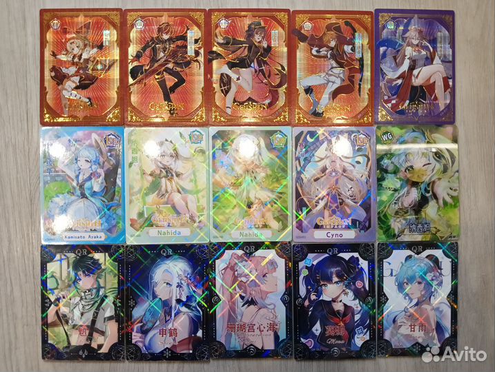 Коллекционные карточки Genshin Impact