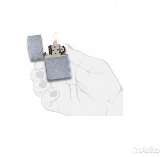 Зажигалка Zippo бензиновая 207 Street Chrome