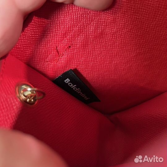 Сумка baldinini кроссбоди красная