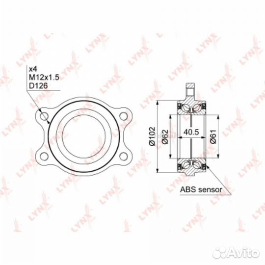 Подшипник ступ.audi A4 IV/A5/A6 IV/A7/A8 III/Q5 08