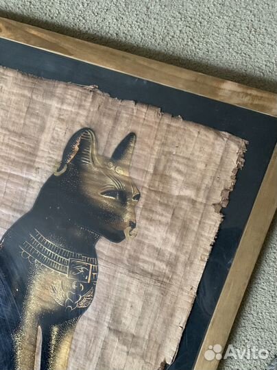 Картина папирус кошка