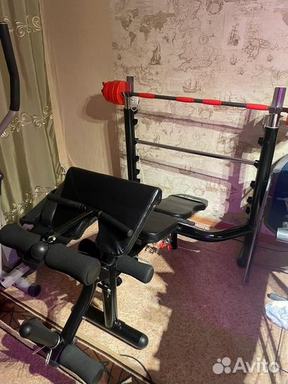 Скамья профессиональная под штангу atemi