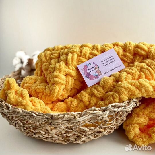 Вязаный плед