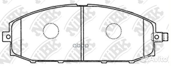 Колодки тормозные дисковые передние NiBK PN2413