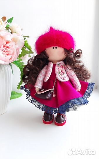 Интерьерная кукла тильда ручной работы