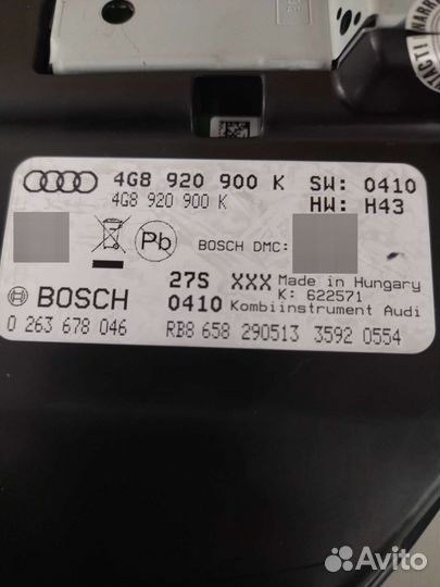 Комбинация приборов Ауди а6с7