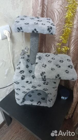 Домик для кошки с когтеточкой