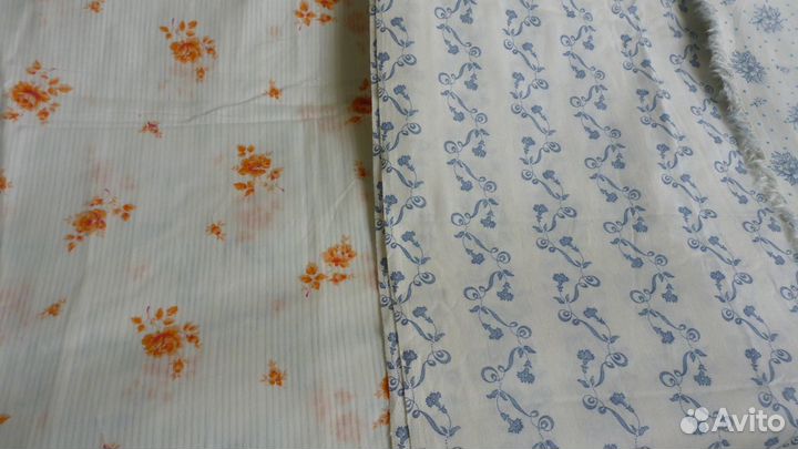 Ткань х/б, ситец. Винтаж. СССР