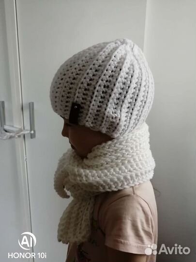 Комплект шапка +шарф