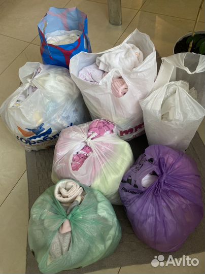 Пакеты вещей для новорожденной девочки