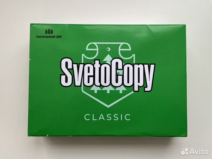 Бумага листовая офисная Svetocopy A4 белая