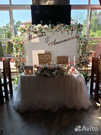Оформление свадьбы,юбилей, аренда декора