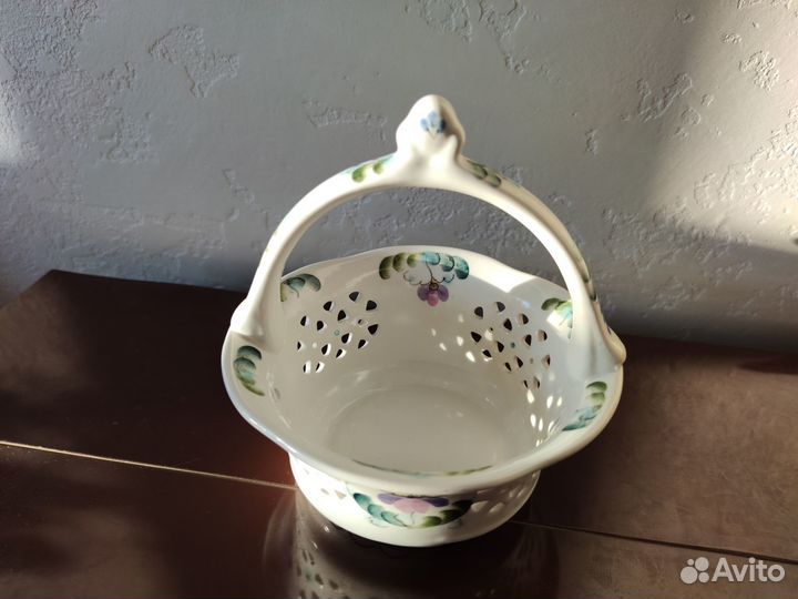 Вазочка ручная работа конфетница керамика СССР