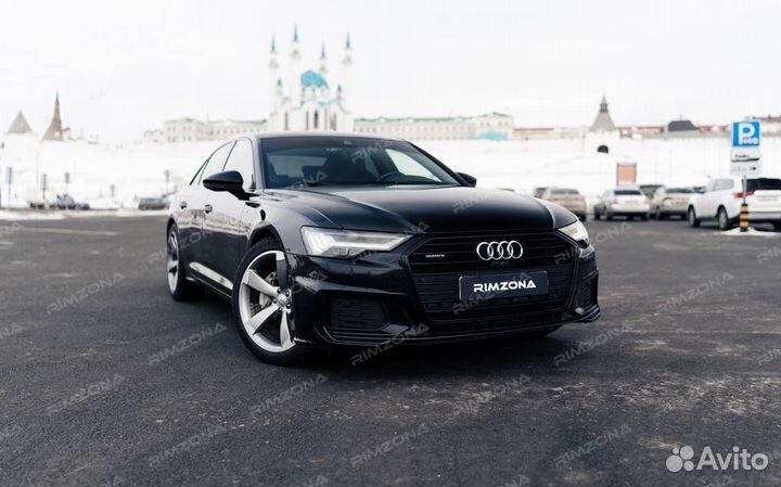 Литые диски в стиле Audi R20 на Audi A6