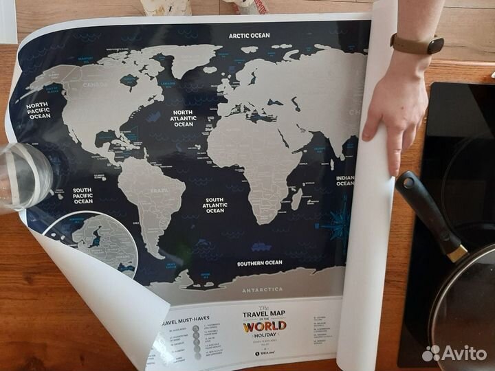 Скретч карта мира стирающаяся