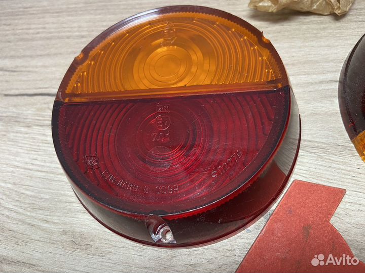 Стекла задних фонарей заз 968 круглые СССР