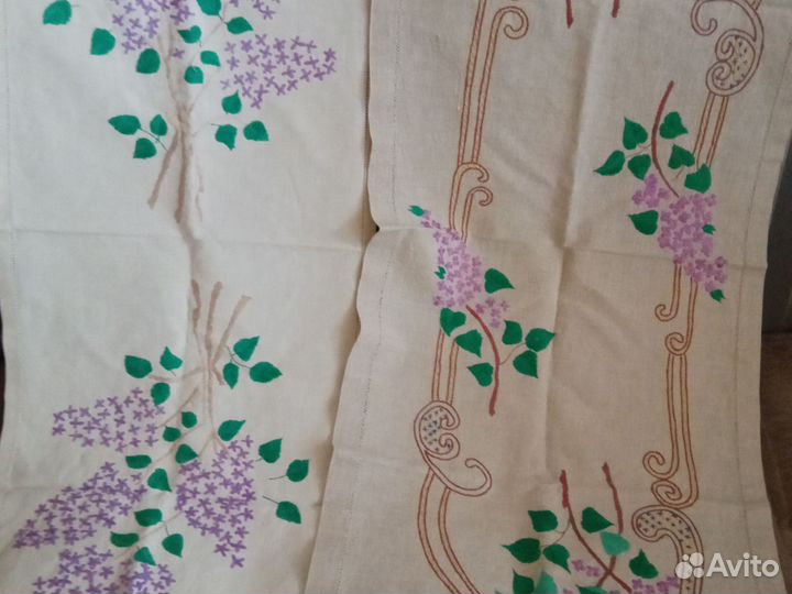 Винтаж вышивки, сукно, подзоры