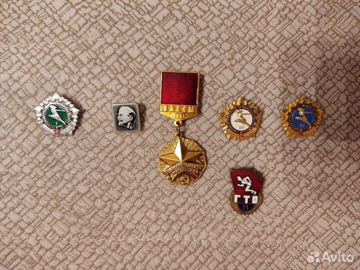 Значки СССР спортивные