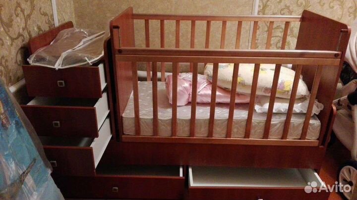 Детская кроватка трансформер 7 в 1