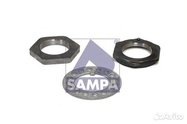 Гайка комплект /внутр., наружняя, шайба sampa
