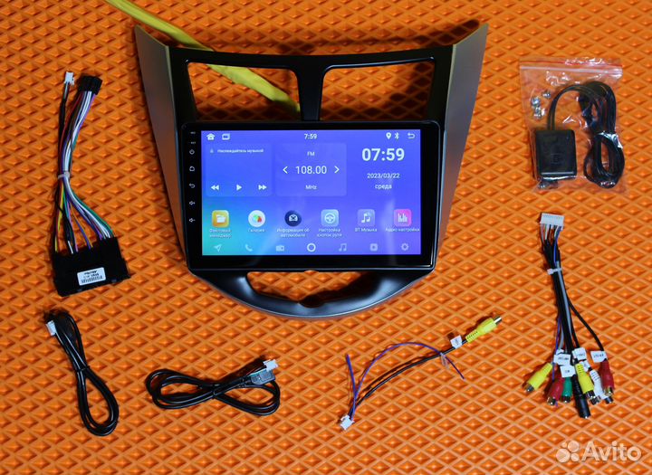 Магнитола на hyundai solaris 2-32гб