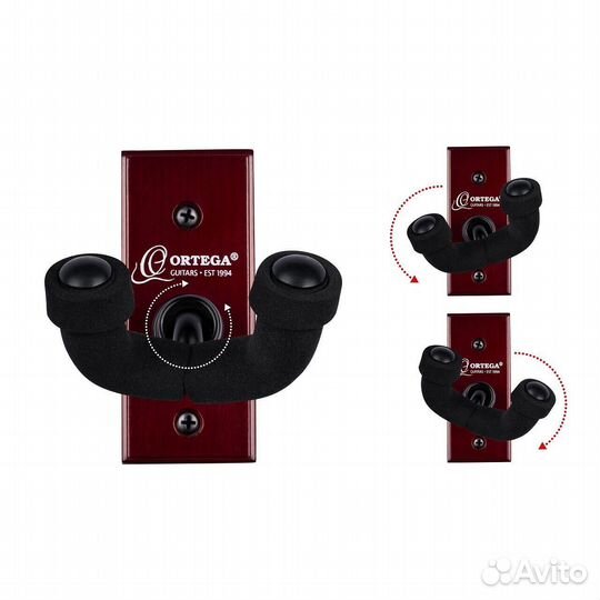 Держатель для гитары Ortega OGH-1WR, Wine Red