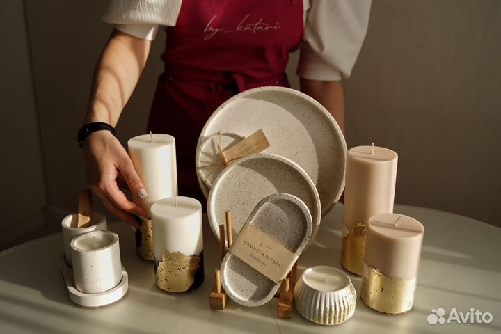 Подносы для свечей и всяких штучек