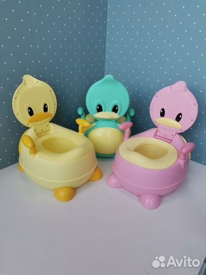 Горшок детский, с мягким сиденьем Уточка