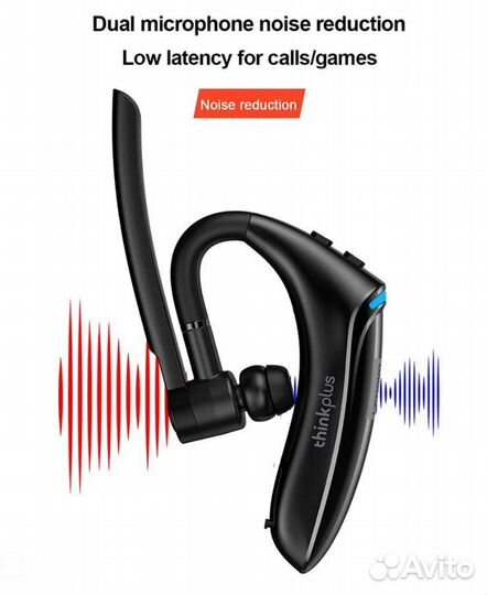 Bluetooth гарнитура Lenovo BH4 черный