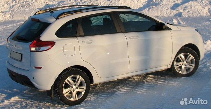 Рейлинги продольные на крышу LADA xray черный