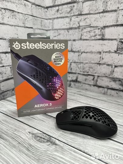 Мышь SteelSeries Aerox 3, игровая, проводная