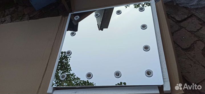 Зеркало, гримерное, настенное, 12 лампочек