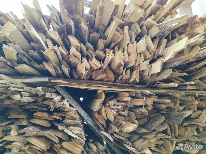 Дрова, горбыль листвяк, ель, сухой, сырой