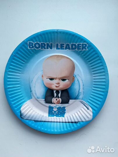 Одноразовая посуда для праздника (Босс Молокосос)