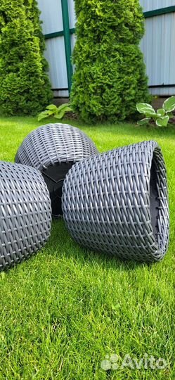 Кашпо (корзина) из ротанга 12 литров