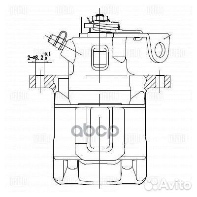 Суппорт тормозной задний L Skoda Octavia (96) /VW