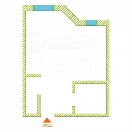 Квартира-студия, 27,9 м², 5/5 эт.