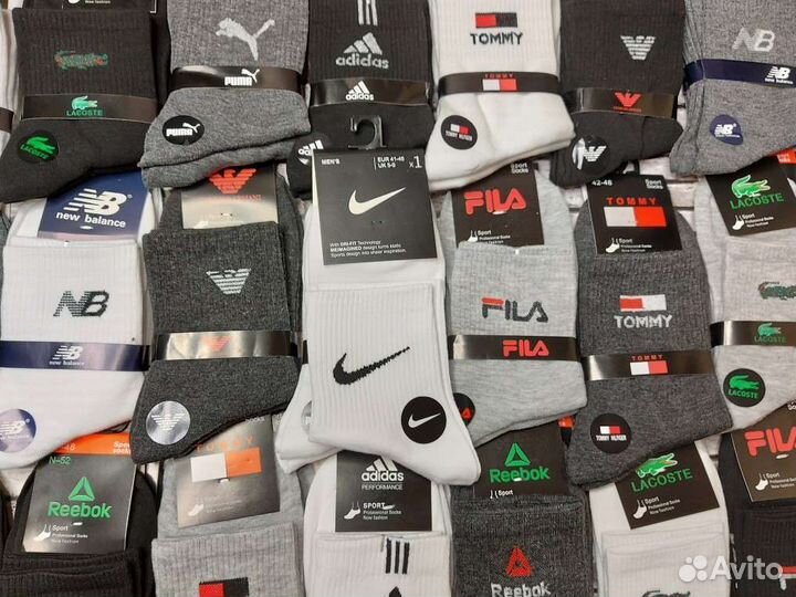 Носки Nike Adidas Puma Reebok