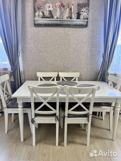 Кухонный стол и стулья IKEA