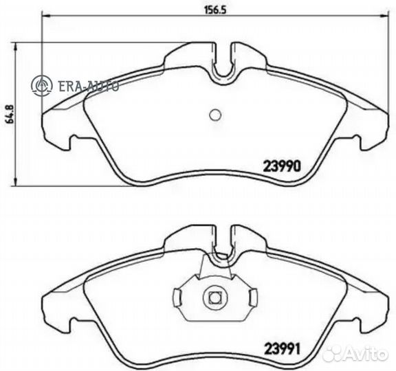 Brembo P50080 Колодки тормозные дисковые перед