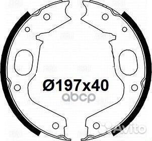 Колодки торм. для а/м Mitsubishi Pajero II (90