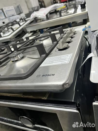 Новая Газовая варочная поверхность Bosch металл