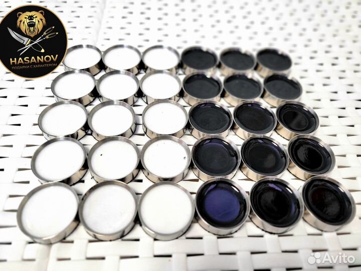 Премиальные металлические нарды со стеклом